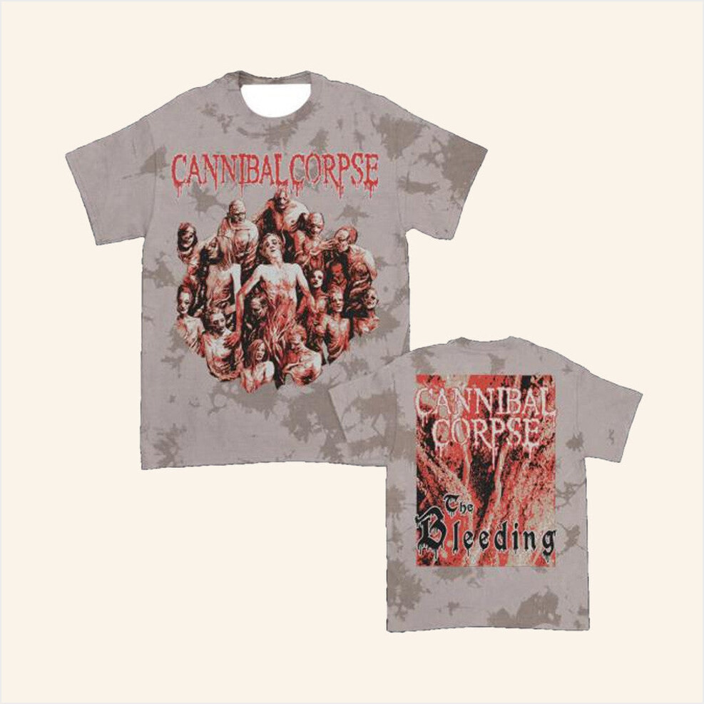 Cannibal Corpse Merch Store The Bleeding T-Shirt Coyote Dye Best Gifts For Husband-1