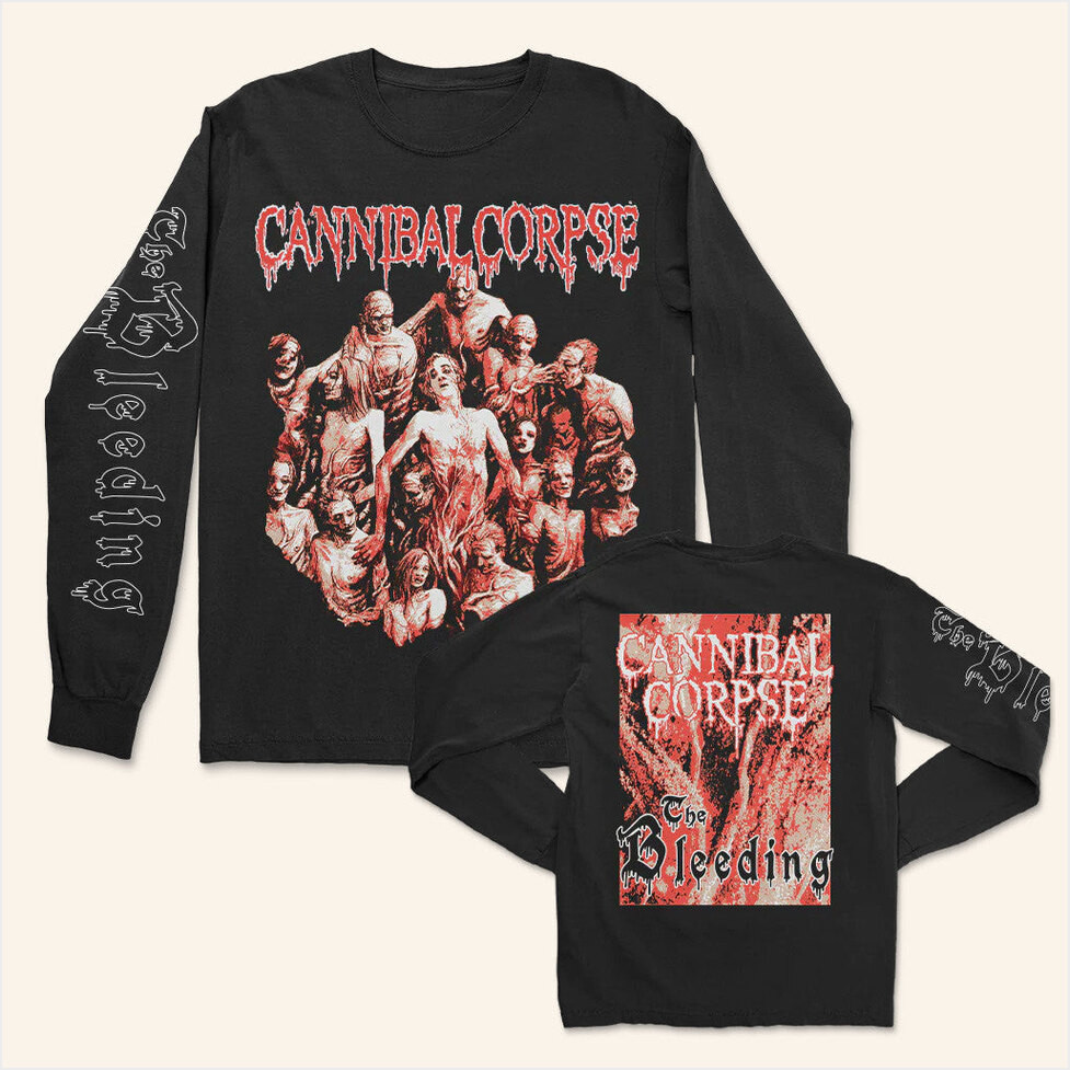 Cannibal Corpse Merch The Bleeding Long Sleeve Shirt Gifts For Husband Gifts For Best Friend-1