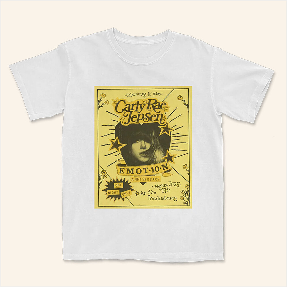 Carly Rae Jepsen Merch Emotion One Night Only Shirt Best Gifts For Husband Gifts For Besties-1