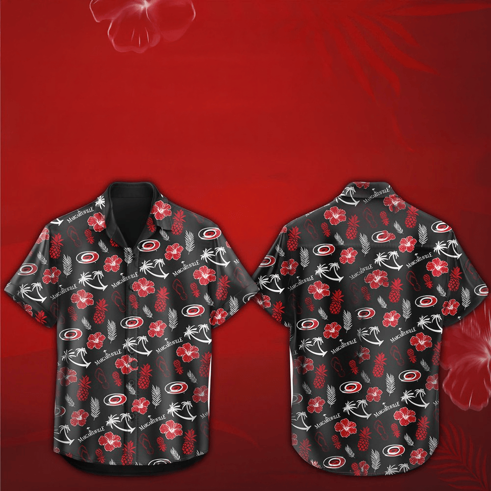 Carolina Hurricanes Margaritaville Night 2025 Hawaiian Shirt Carolina Hurricanes Merch-1