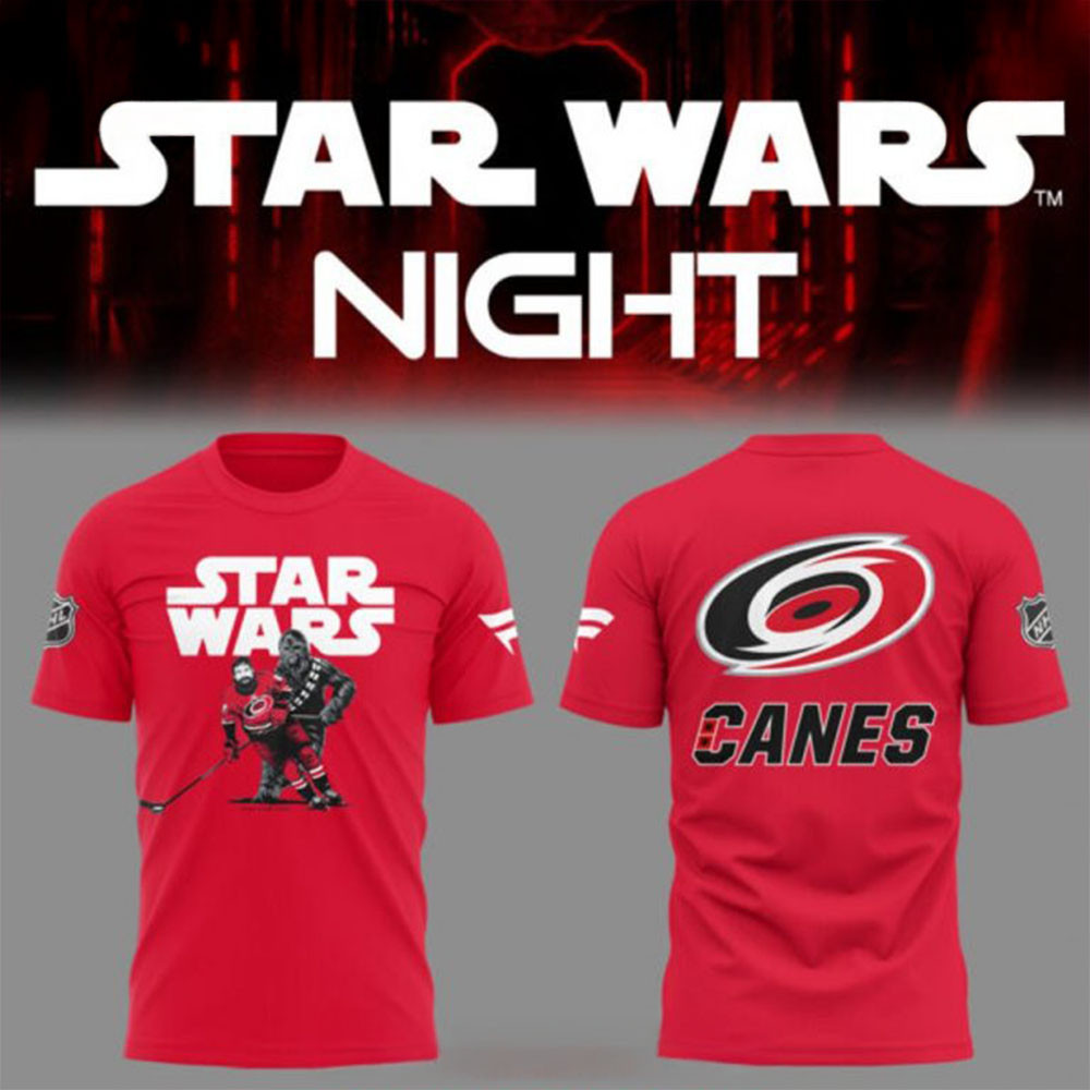 Carolina Hurricanes X Star Wars Night 2025 T-Shirt Hurricanes Merch Gifts For New Dads-1