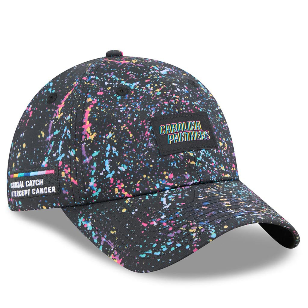 Carolina Panthers Crucial Catch NFL Embroidered Hat 2025 Rainbow Panthers Merch Her Gifts-1