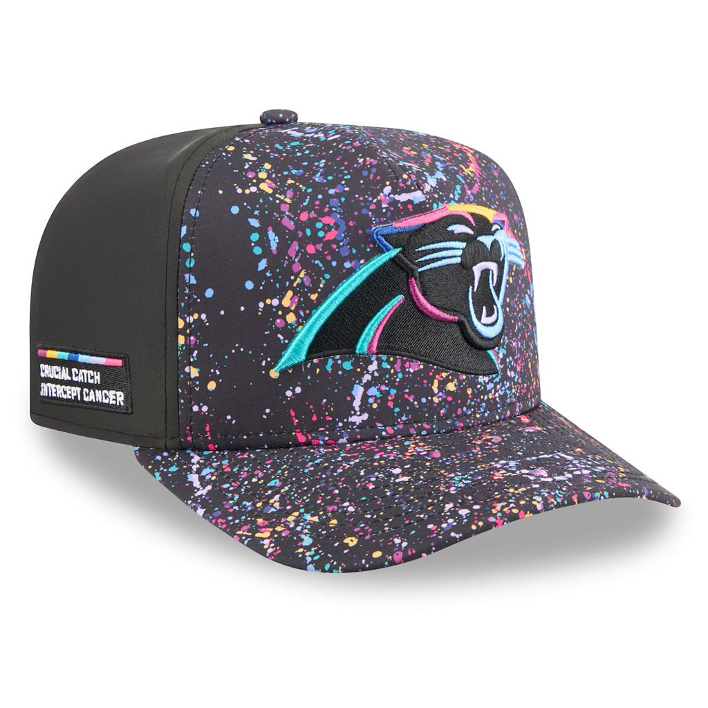 Carolina Panthers Crucial Catch NFL Hat 2025 Rainbow Panthers Merch Him Gifts-1