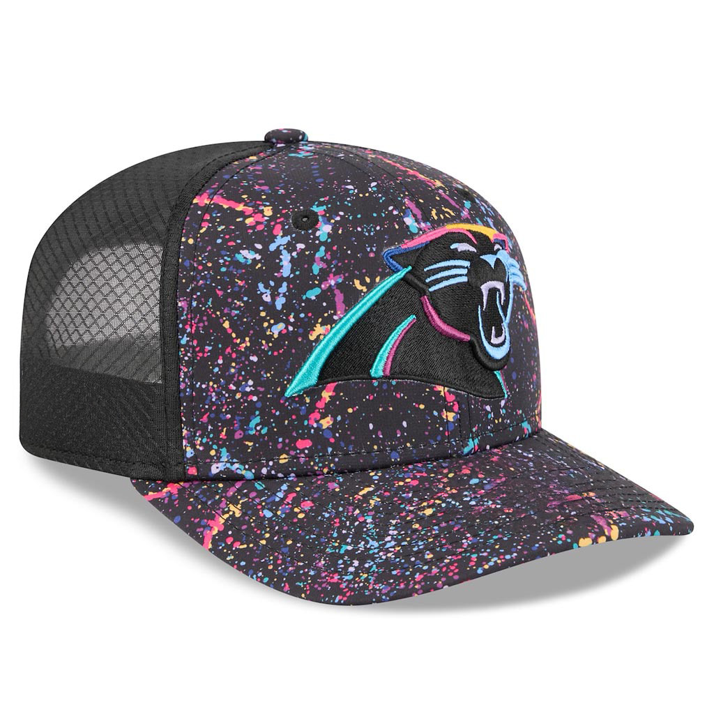 Carolina Panthers Crucial Catch NFL Trucker Hat Embroidered 2025 Rainbow Panthers Merch-1