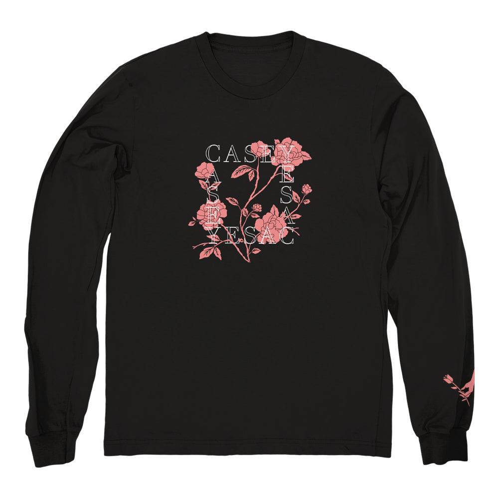 Casey Merch Floral Long Sleeve Shirt Casey Shirt Father's Day Gifts For Metal Music Lovers-1 Casey Merch Floral Long Sleeve Shirt Casey Shirt Father's Day Gifts For Metal Music Lovers-1