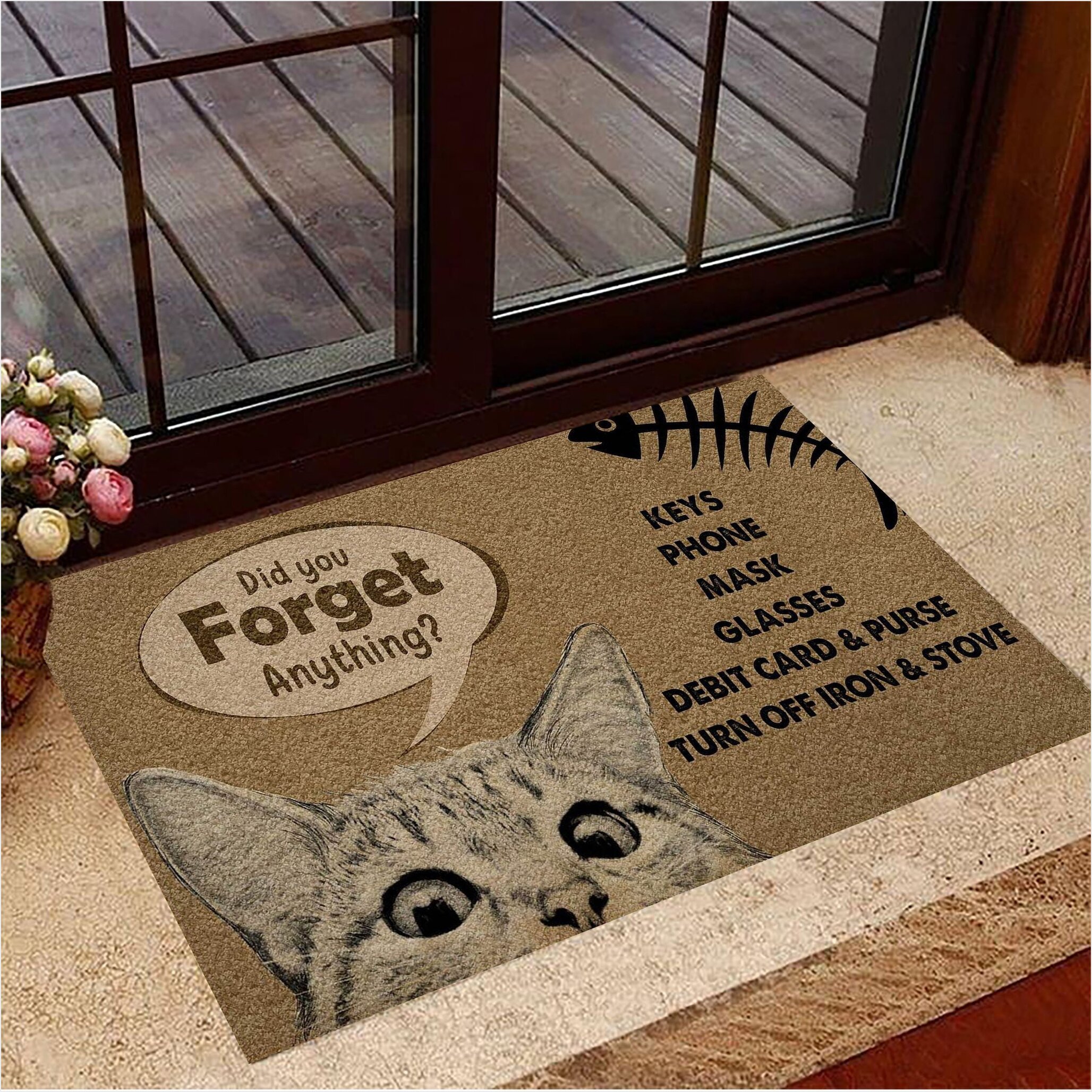 Cat Did You Forget Anything Doormat Funny Welcome Mats Gifts For Cat Lovers Gifts For Besties-1