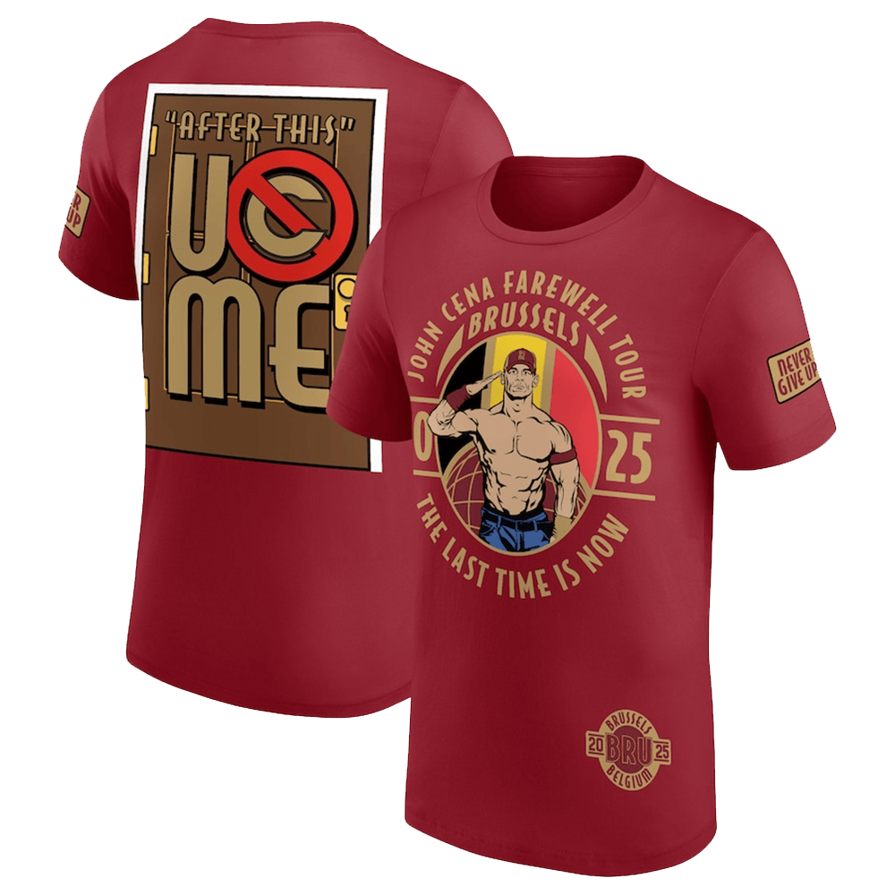 Cena Farewell Tour 2025 Shirt John Cena Farewell Tour 2025 Brussels T-Shirt Father's Day Gifts-1
