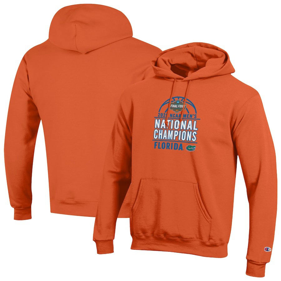 Champion Orange Florida Gators 2025 NCAA Men's Basketball National Champions Hoodie Men Gifts-1