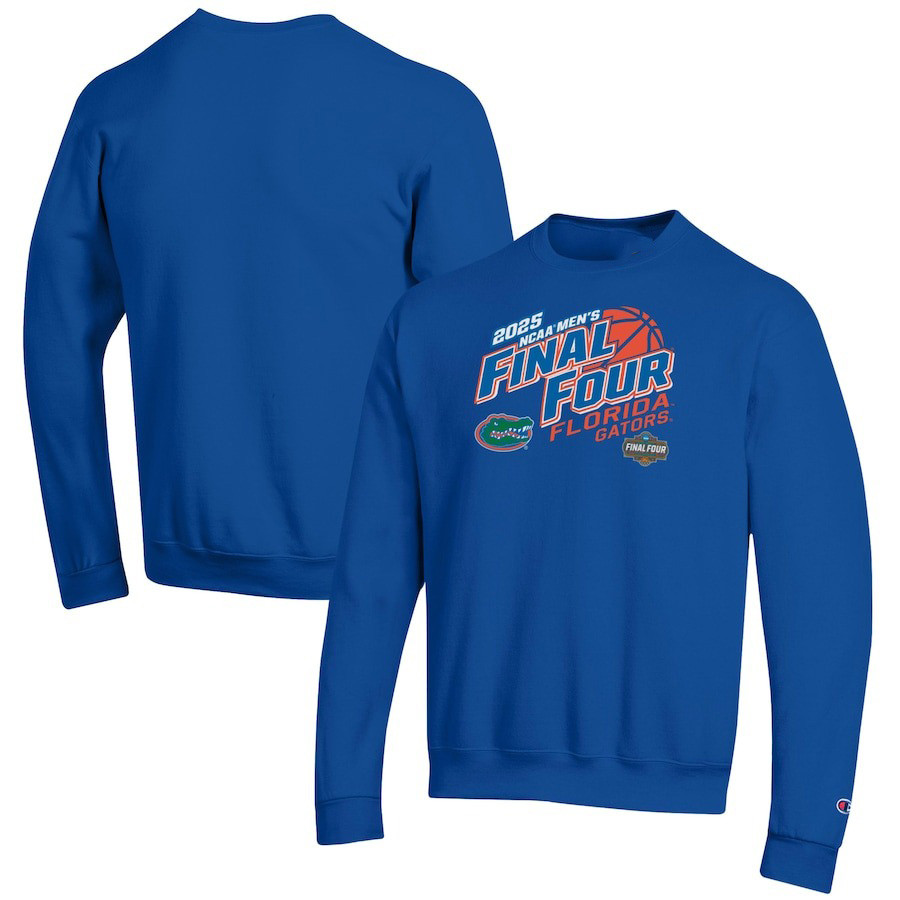 Champion Royal Florida Gators 2025 NCAA Men's Basketball Madness Final Four Sweatshirt Dad Gifts-1