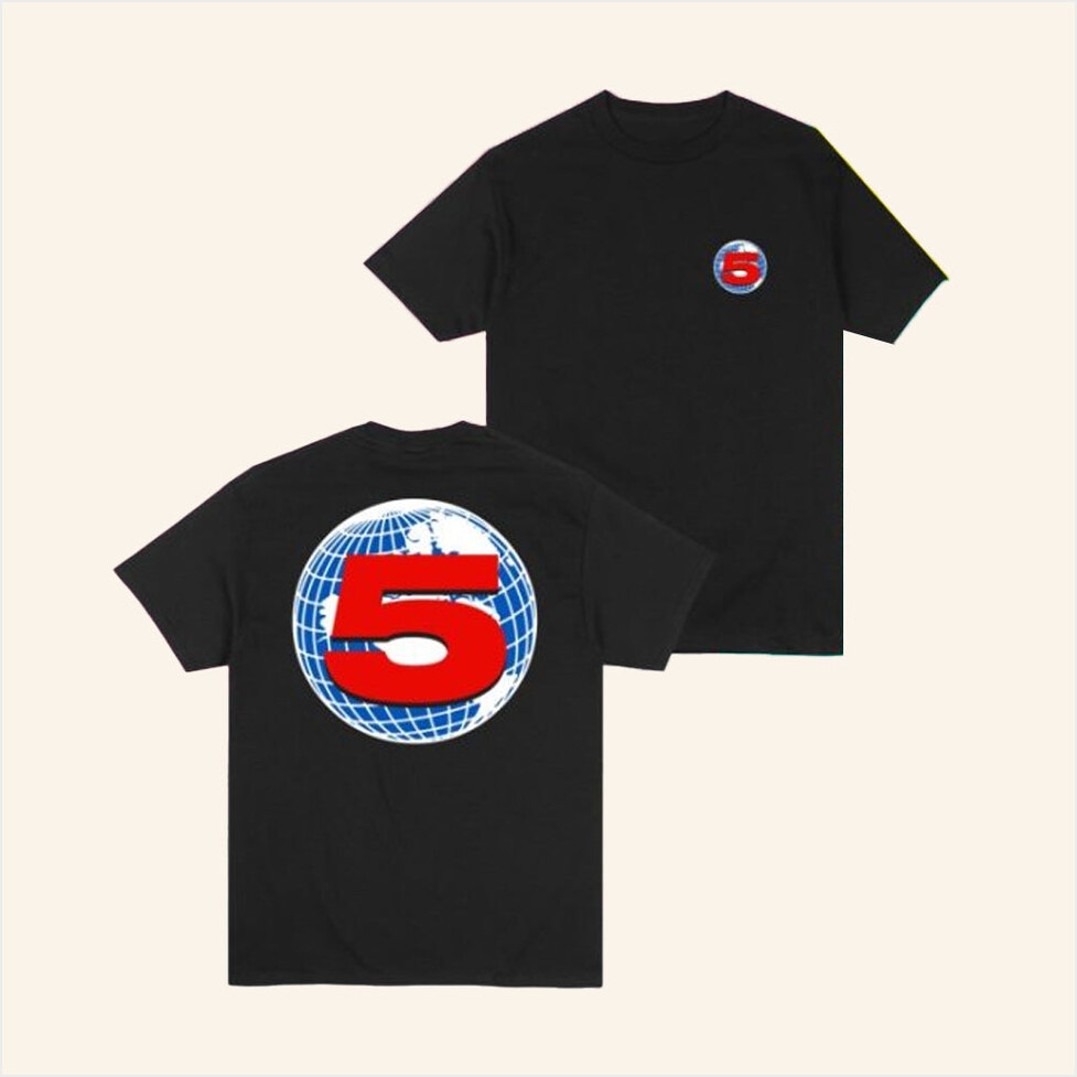 Channel 5 Merch Channel 5 Black T-Shirt Birthday Gifts For Friends Gifts For Sister Christmas Presents-1