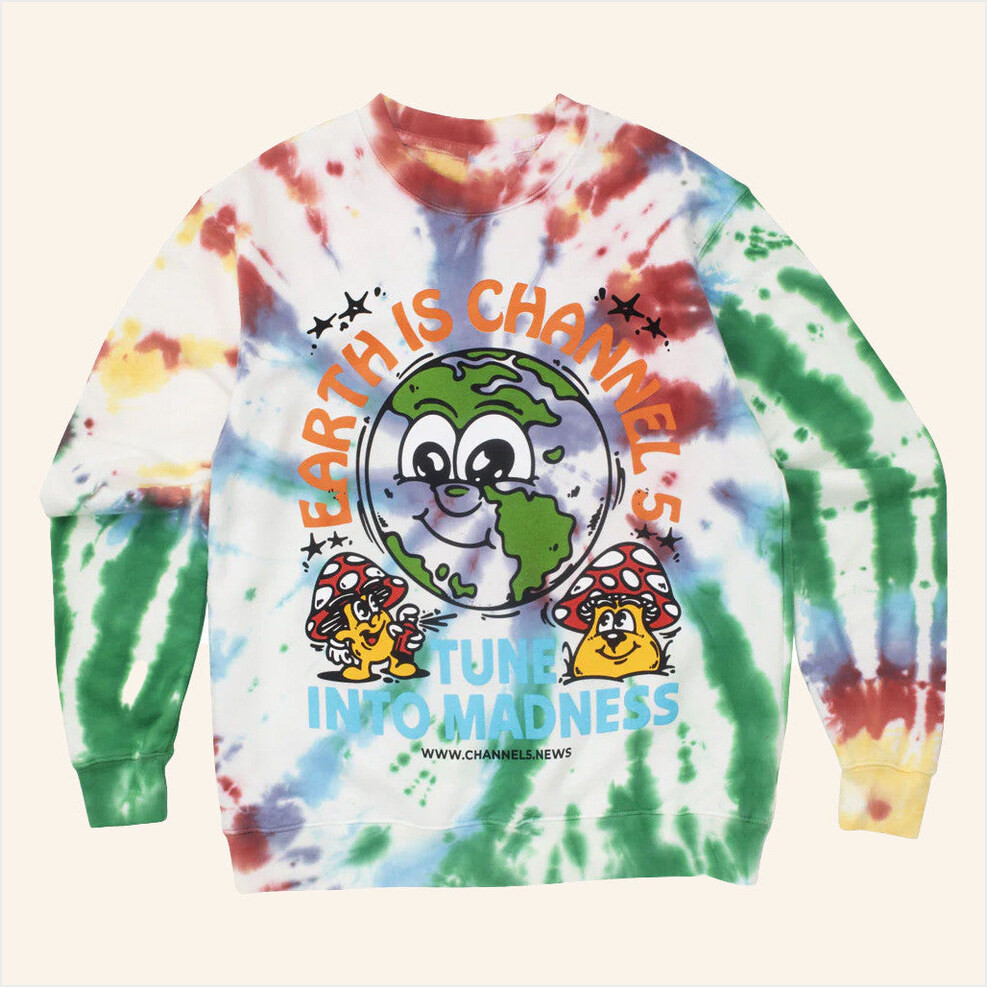 Channel 5 Merch Madness Spiral Dye Sweatshirt Best Gifts For Boyfriend Birthday Gifts For BFF-1