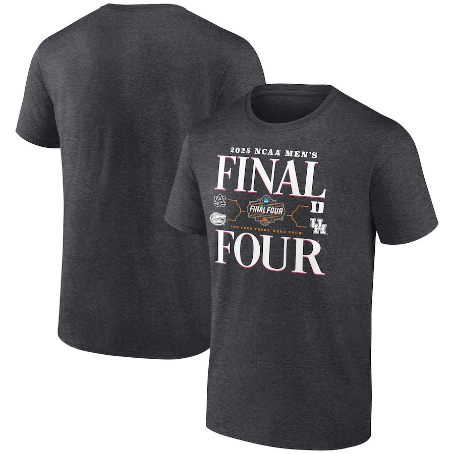 Charcoal 2025 NCAA Men's Basketball Tournament March Madness Final Four T-Shirt Gifts For Son-1