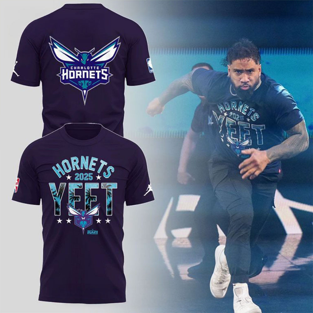 Charlotte Hornets x Y.E.E.T Shirt Simple Father's Day Gift Ideas-1