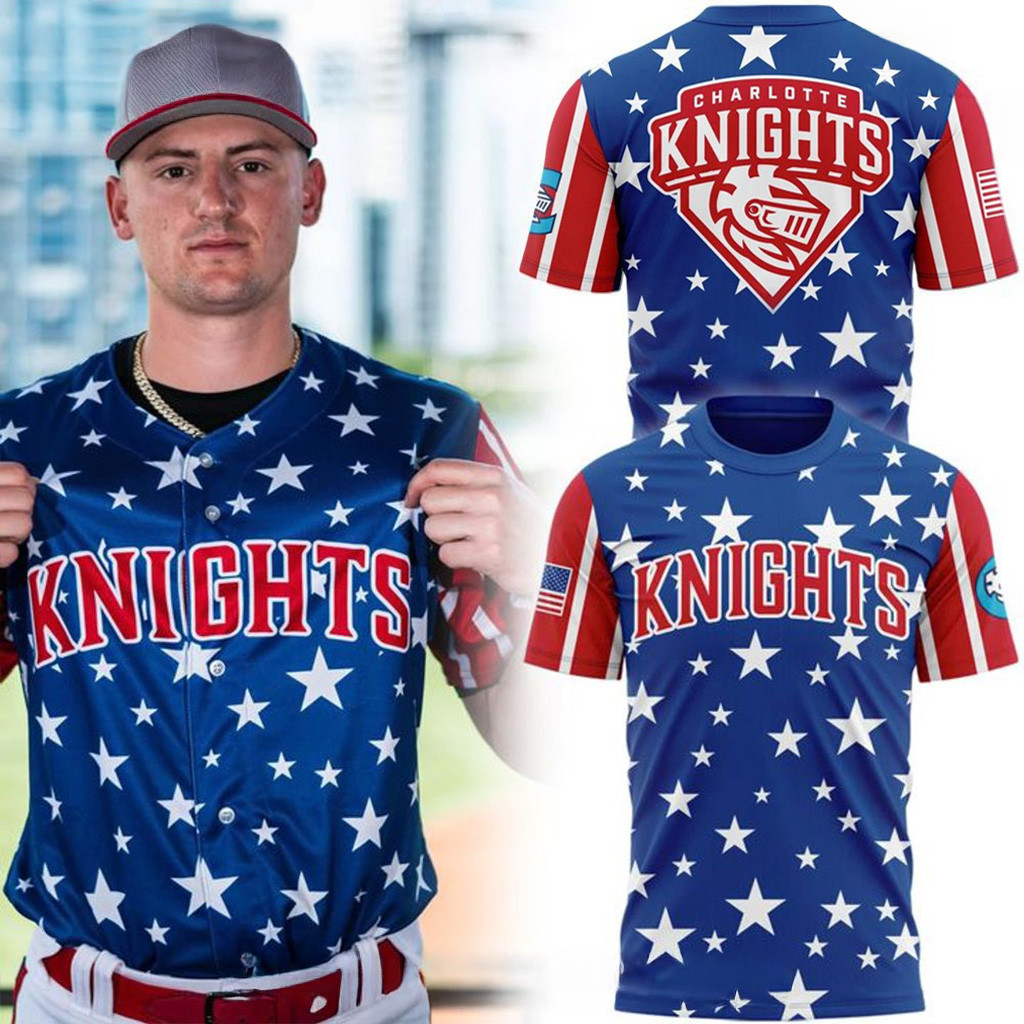 Charlotte Knights Independence Day 2025 T-Shirt Charlotte Knights Merch Gifts For Fans-1 Charlotte Knights Independence Day 2025 T-Shirt Charlotte Knights Merch Gifts For Fans-1