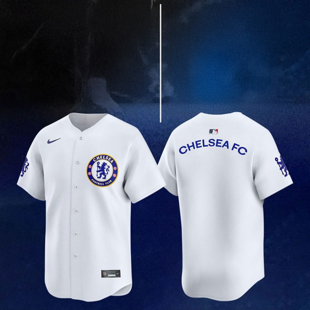 Chelsea 2025 Soccer x MLB Game Limited Baseball Jersey Best Gifts For Husband-1