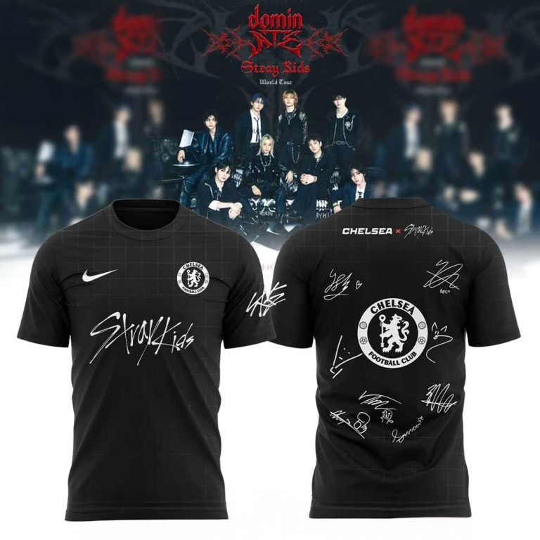 Chelsea F.C x Stray Kids Show Signature Shirt Fan Merch Present For Husband-1