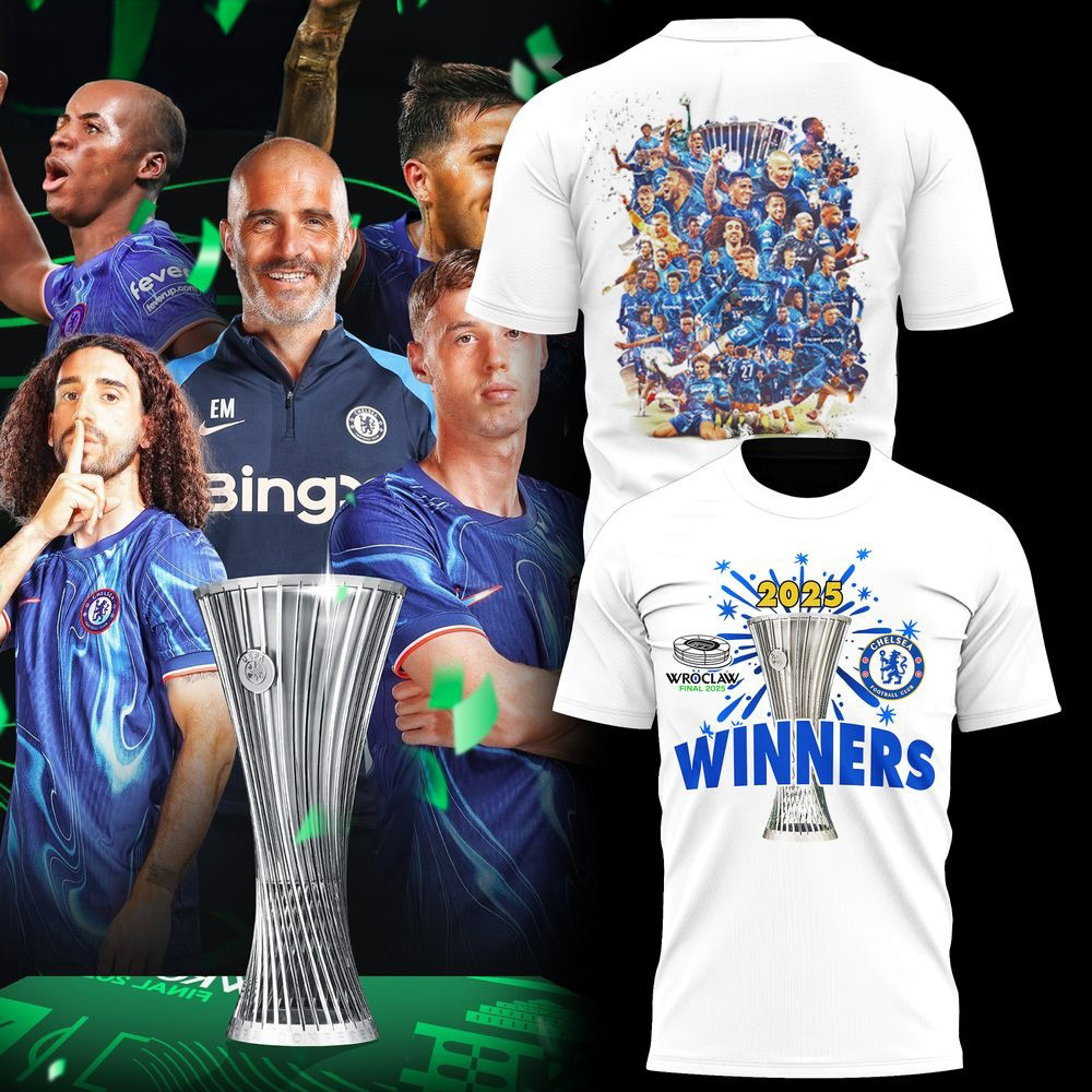 Chelsea FC Conference League Champions 2025 Shirt Great Father's Day Gifts-1