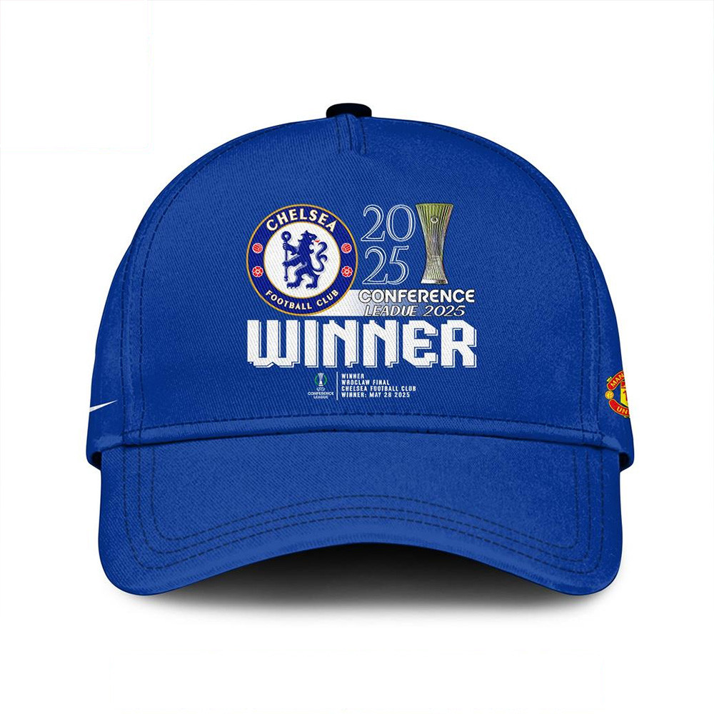 Chelsea FC Europe UEFA Conference League 2025 Winner Hat Meaningful Father's Day Gifts-1