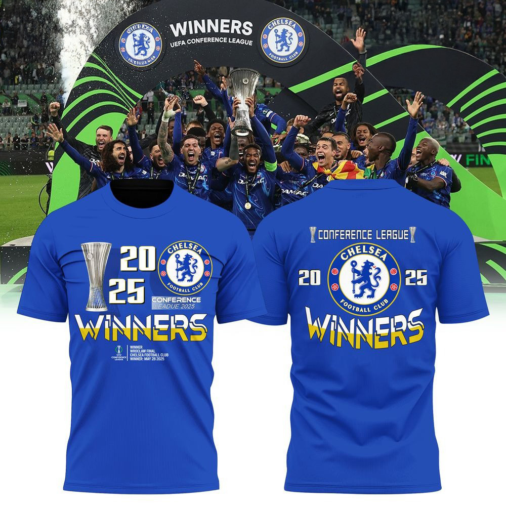 Chelsea FC Winner UEFA Conference League 2025 Shirt Father's Day Present Ideas-1