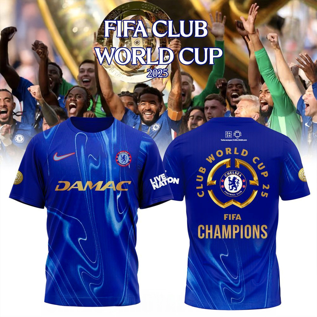 Chelsea FIFA Club World Cup Champions 2025 T-Shirt Fan Merch Gifts For Boyfriend-1