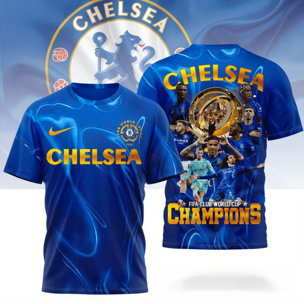 Chelsea FIFA Club World Cup Champions 2025 T-Shirt Fan Merch Gifts For Dad-1