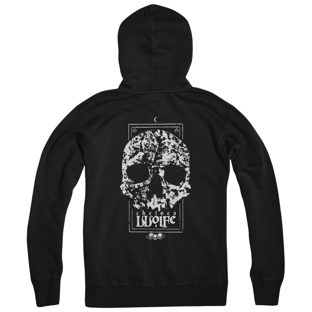 Chelsea Wolfe Merch Skull Zipper Hoodie Chelsea Wolfe Zipper Hoodie Father'S Day Gifts For Metal Music Lovers-1