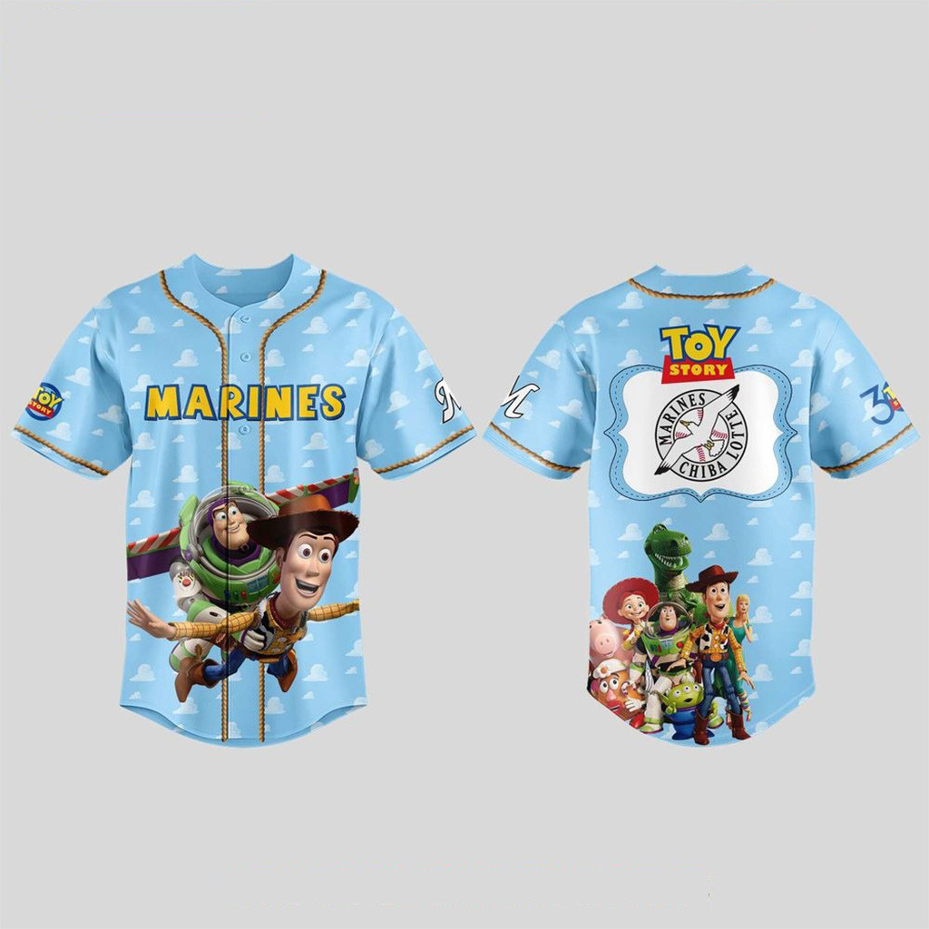 Chiba Lotte Marines X 30 Years Toy Story Baseball Jersey Marines Merch Fans Gifts-1