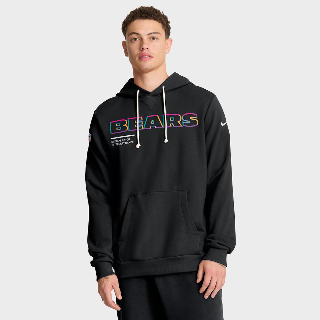 Chicago Bears Crucial Catch NFL Hoodie 2025 Rainbow Bears Merch Gift Ideas For Husband-1