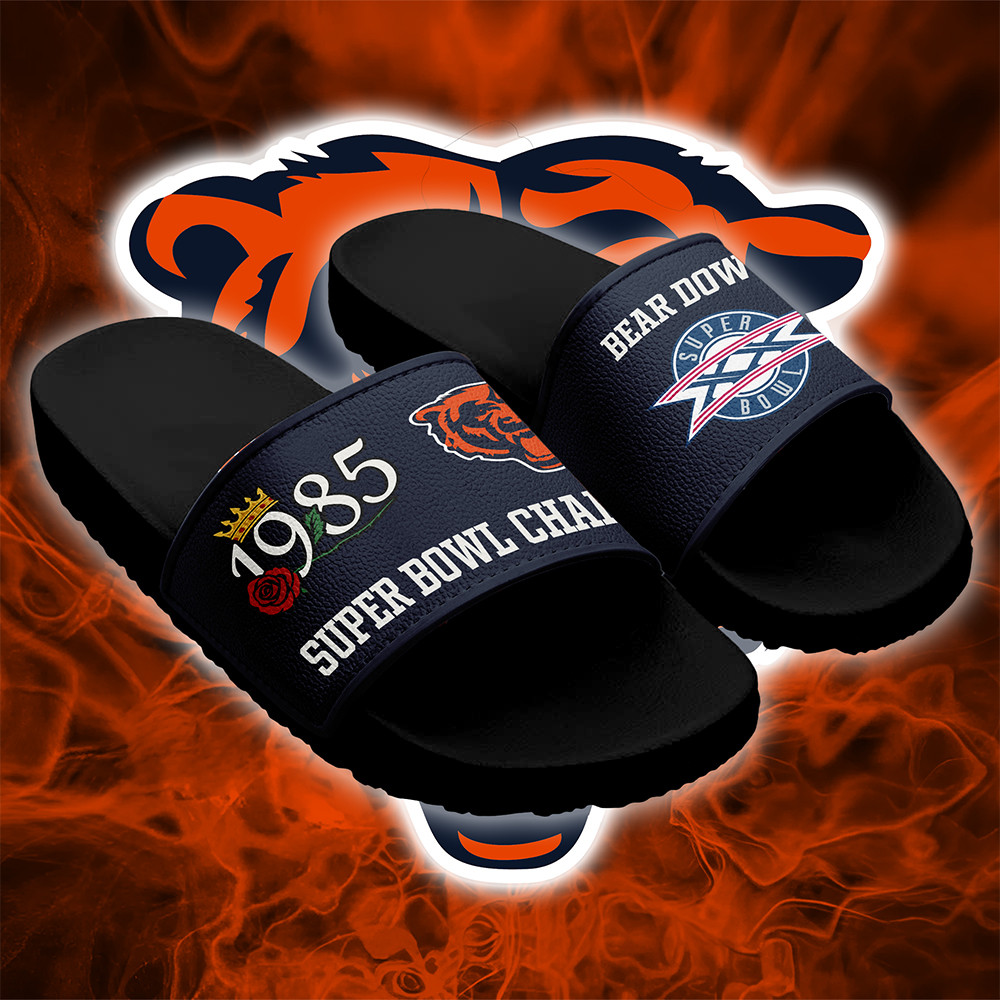 Chicago Bears Slide Sandals Best Gifts For Football Fans-1