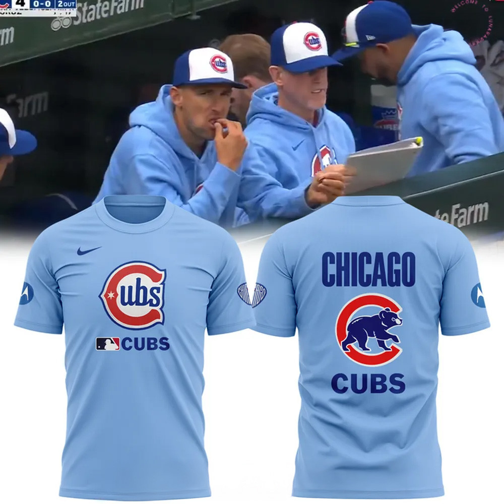 Chicago Cubs 2025 MLB T-Shirt Chicago Cubs Merch Dad Gifts For Father's Day 2025-1
