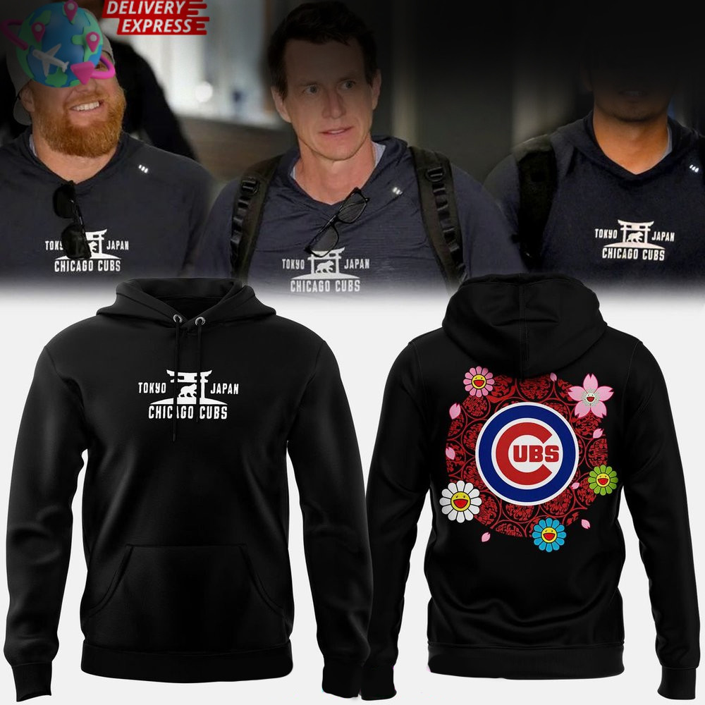 Chicago Cubs 2025 MLB World Tour Tokyo Series Hoodie Cubs Merch Last Minute Father's Day Gifts-1