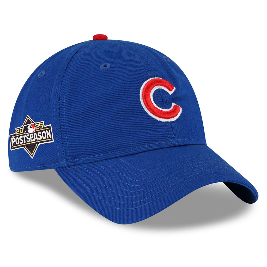Chicago Cubs Blue 2025 MLB Postseason 9forty Embroidered Hat Chicago Cubs Merch Fan Gifts-1