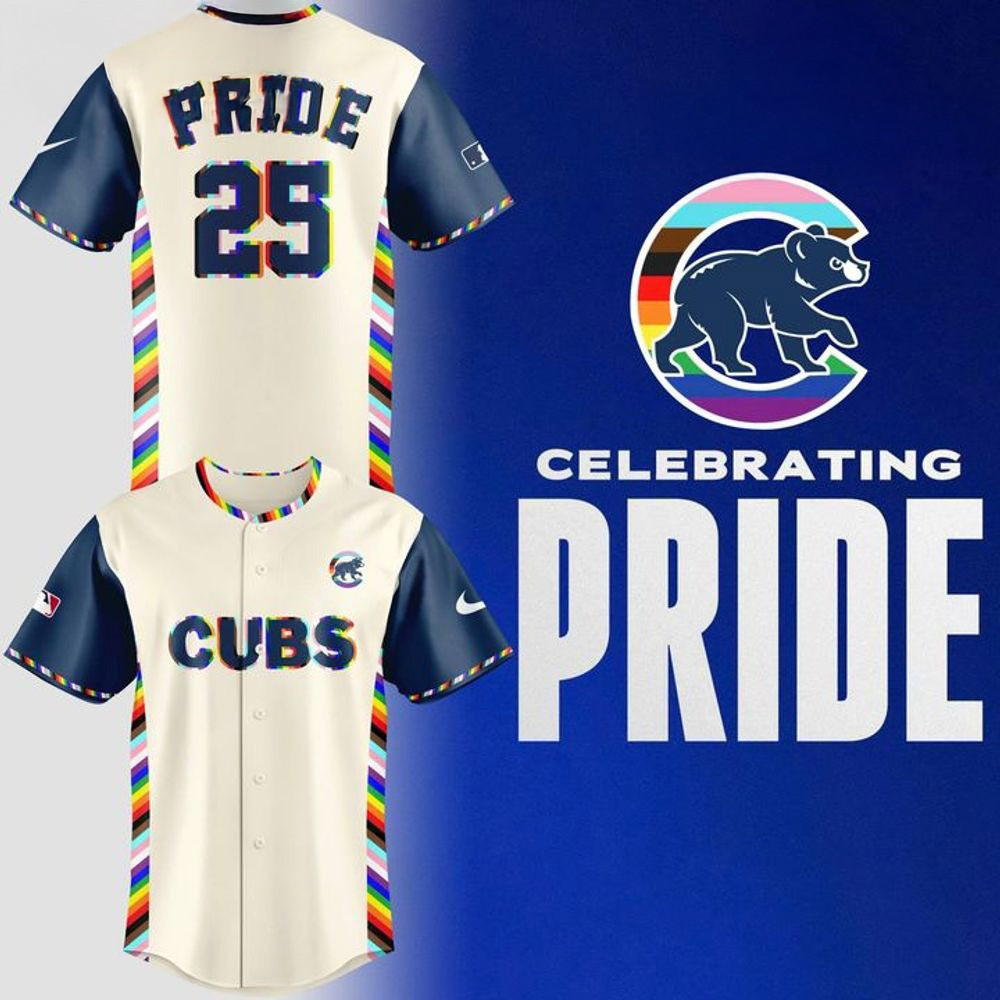 Chicago Cubs MLB Pride Night 2025 Baseball Jersey Chicago Cubs Merch Gifts For Gays-1