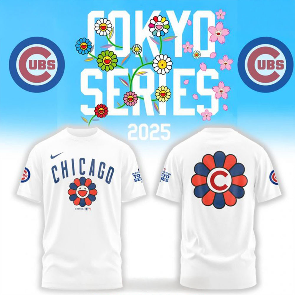 Chicago Cubs MLB World Tour Tokyo Series 2025 T-Shirt Cubs Merch Gifts For Friends-1