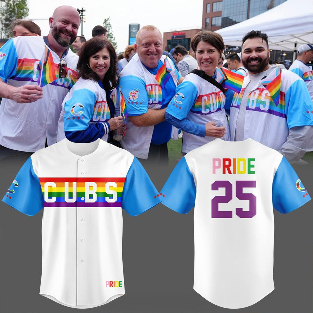 Chicago Cubs Pride Celebration 2025 Baseball Jersey Chicago Cubs Merch Gifts For Gays-1