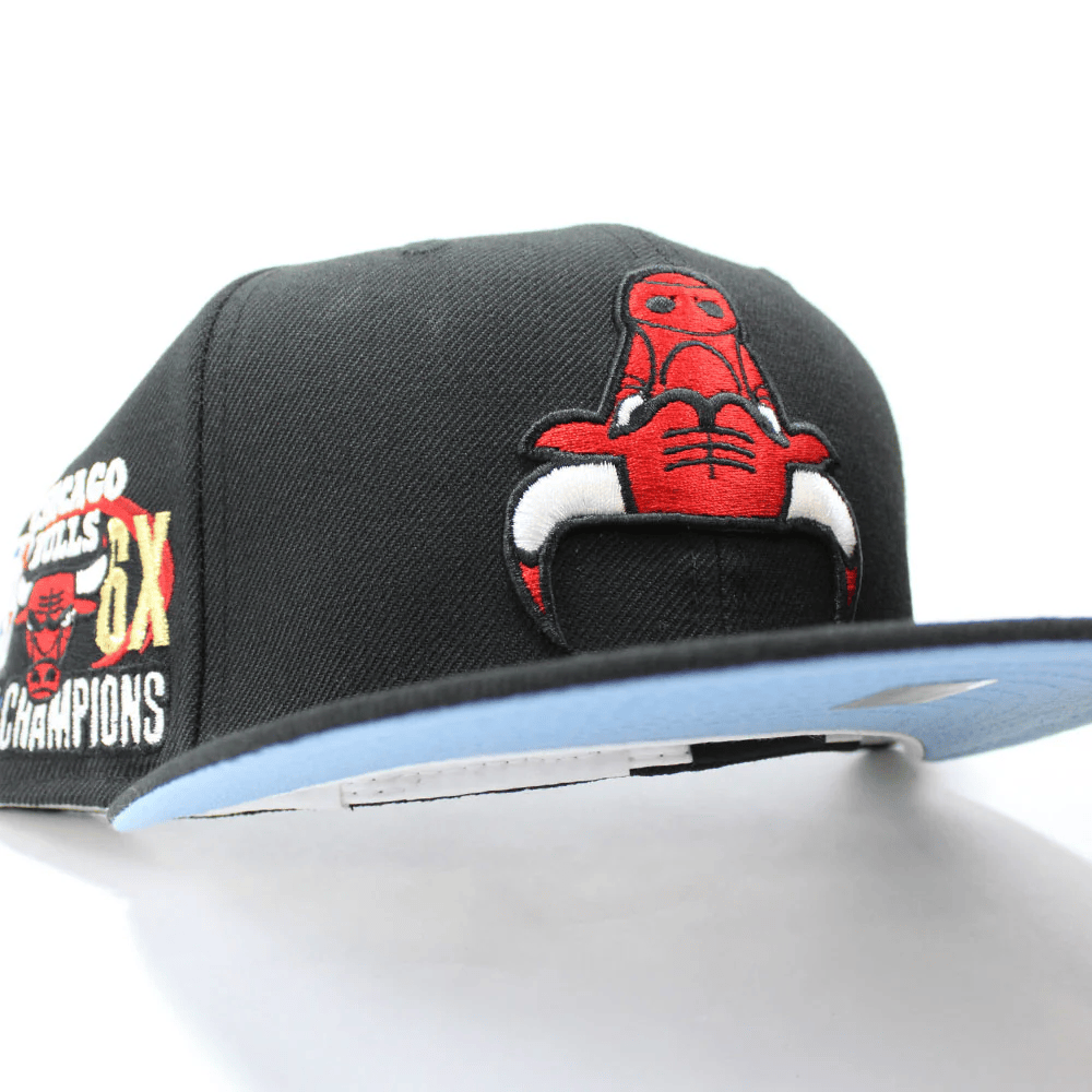 Chicago Cubs Upside Down Hat Trend Chicago Bulls Upside Down NBA Champ New Era 59Fifty Snapback-1