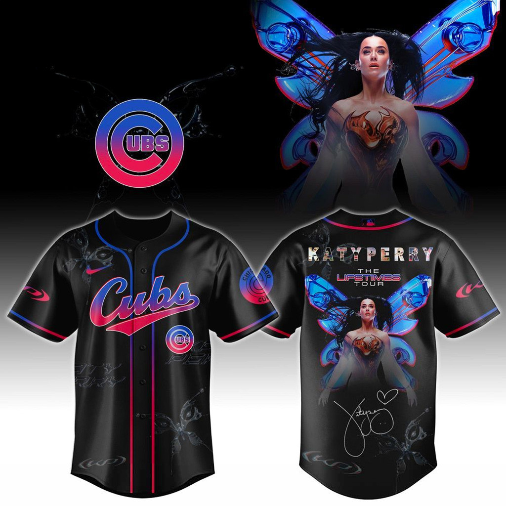 Chicago Cubs X Katy Perry The Lifetimes Tour 2025 Jersey Chicago Cubs Merch Gifts For Wife-1