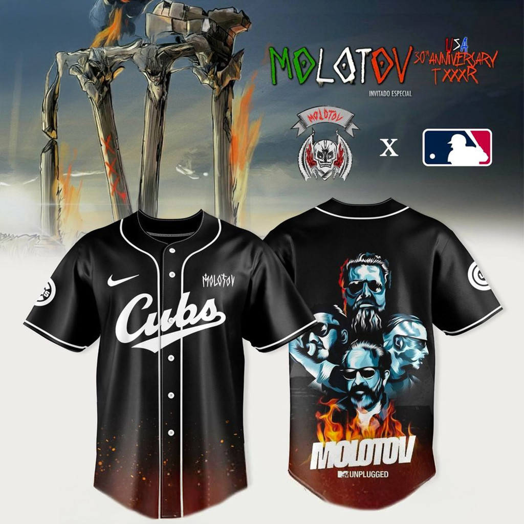 Chicago Cubs X Molotov 30Th Anniversary TXXXR Jersey Cubs Merch Baseball Enthusiast Gifts-1