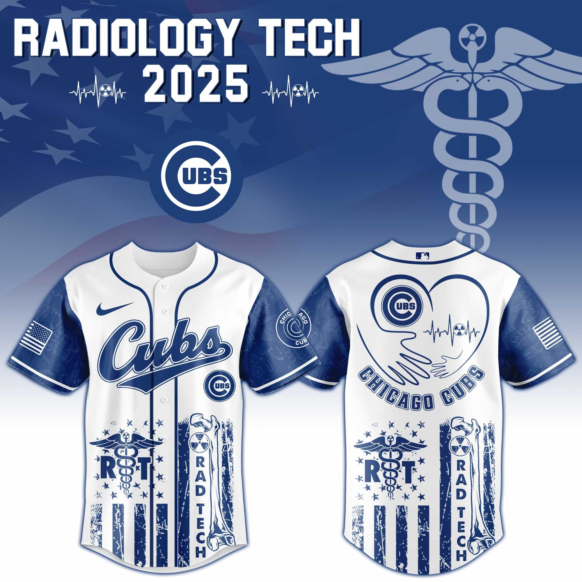 Chicago Cubs x Radiology Tech Night Exclusive Design Jersey Chicago Cubs Merch-1