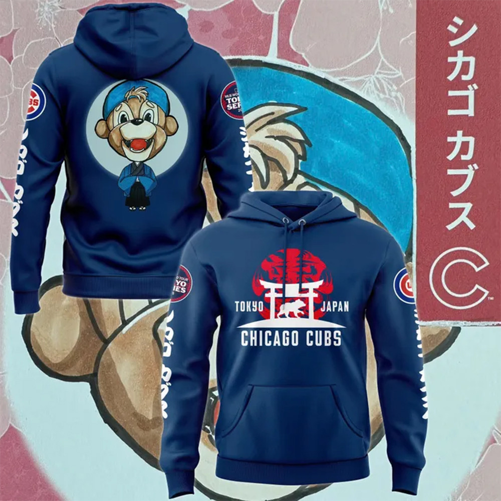 Chicago Cubs x Tokyo Hoodie Baseball Team Gift Ideas-1