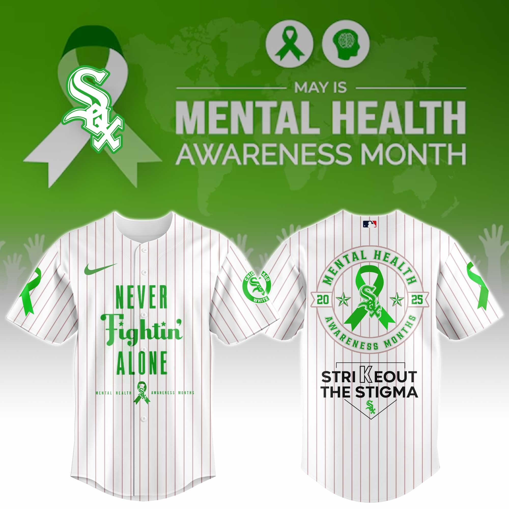 Chicago White Sox Special Mental Health Awareness Week Jersey Chicago White Sox Merch-1