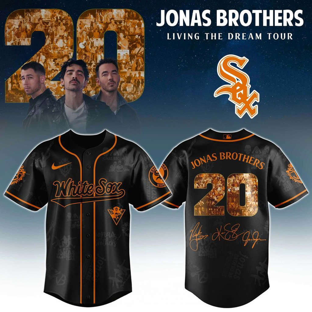 Chicago White Sox X Jonas Brothers Living The Dream Tour 2025 Jersey White Sox Merch Fans Gifts-1