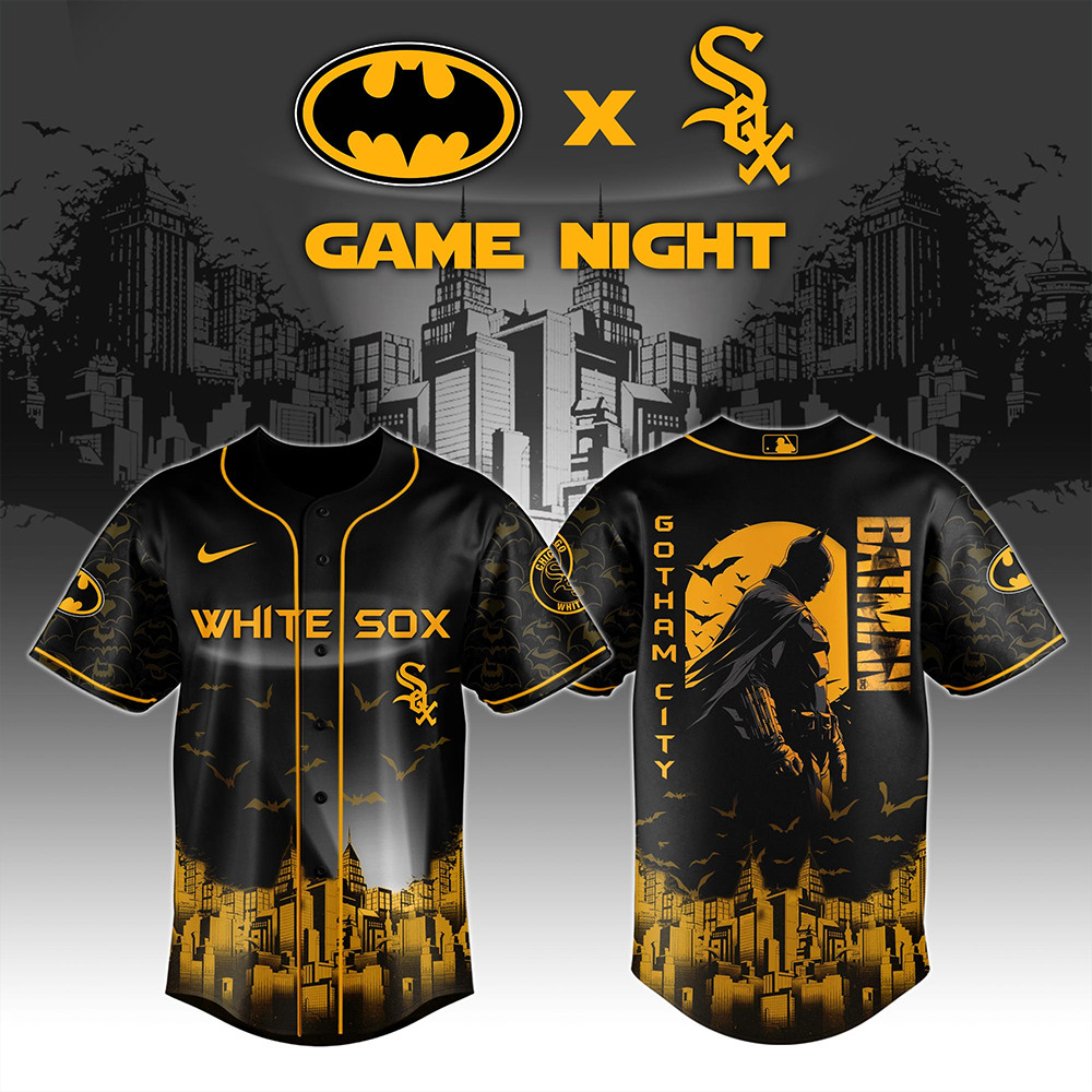 Chicago White Sox x DC Batman Game Night Jersey Baseball Enthusiast Gifts-1