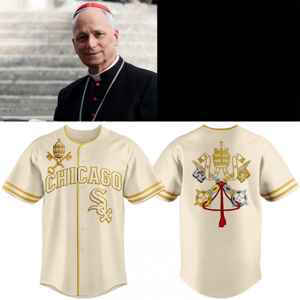 Chicago White Sox x Pope Leo XIV Vatican Logo Baseball Jersey Chicago White Sox MLB Merch-1
