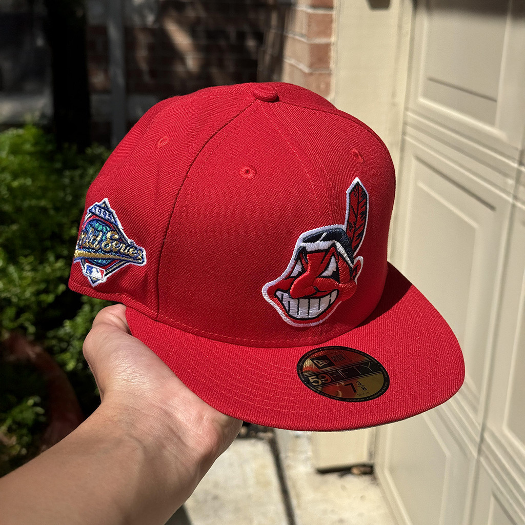 Chief Wahoo Hat Snapback Cleveland Indians Chief Wahoo Red Hat MLB Merch Gifts For Baseball Fan-1
