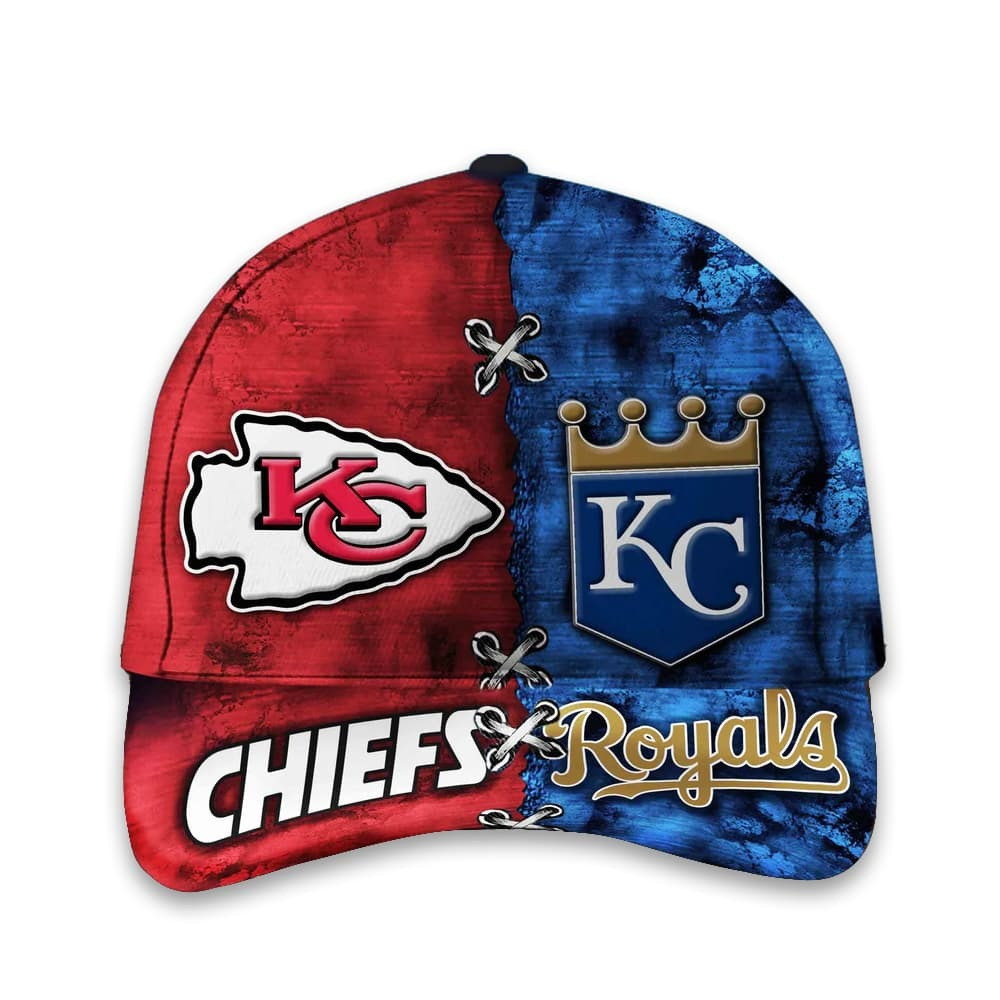 Chiefs x Royals Hat Father's Day Gifts For Grandpa-1