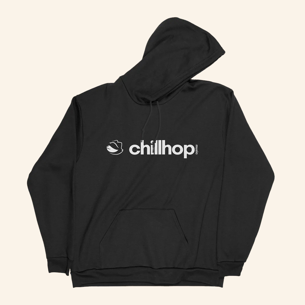 Chillhop Merch Real Cosy Logo Black Hoodie Gifts For Husband-1