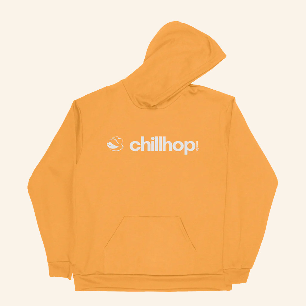 Chillhop Merch Real Cosy Logo Orange Hoodie Present For Husband-1