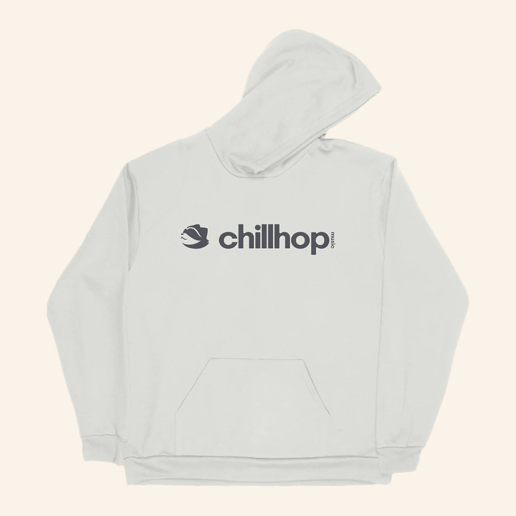 Chillhop Merch Real Cosy Logo White Hoodie Present For Husband-1