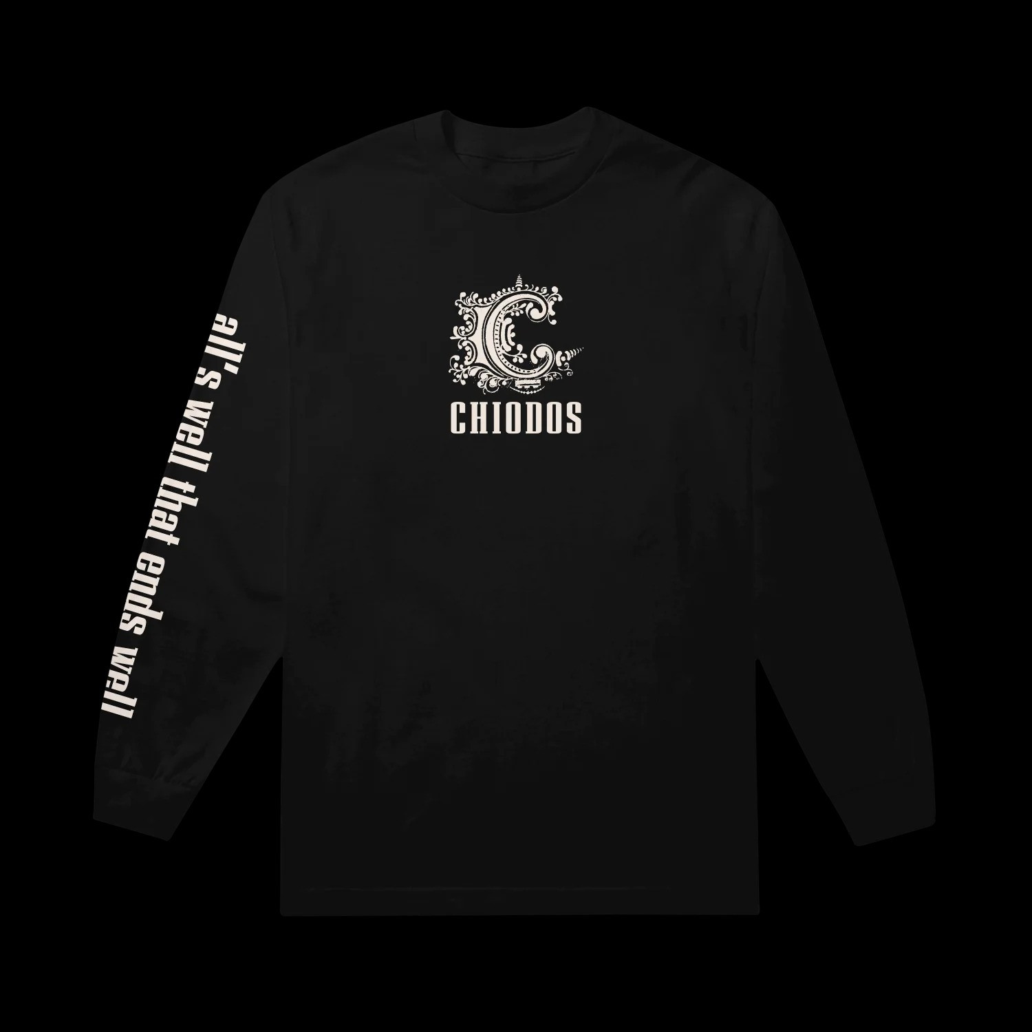 Chiodos Merch All's Well That Ends Well Black Long Sleeve T-Shirt Gifts For Friends-1